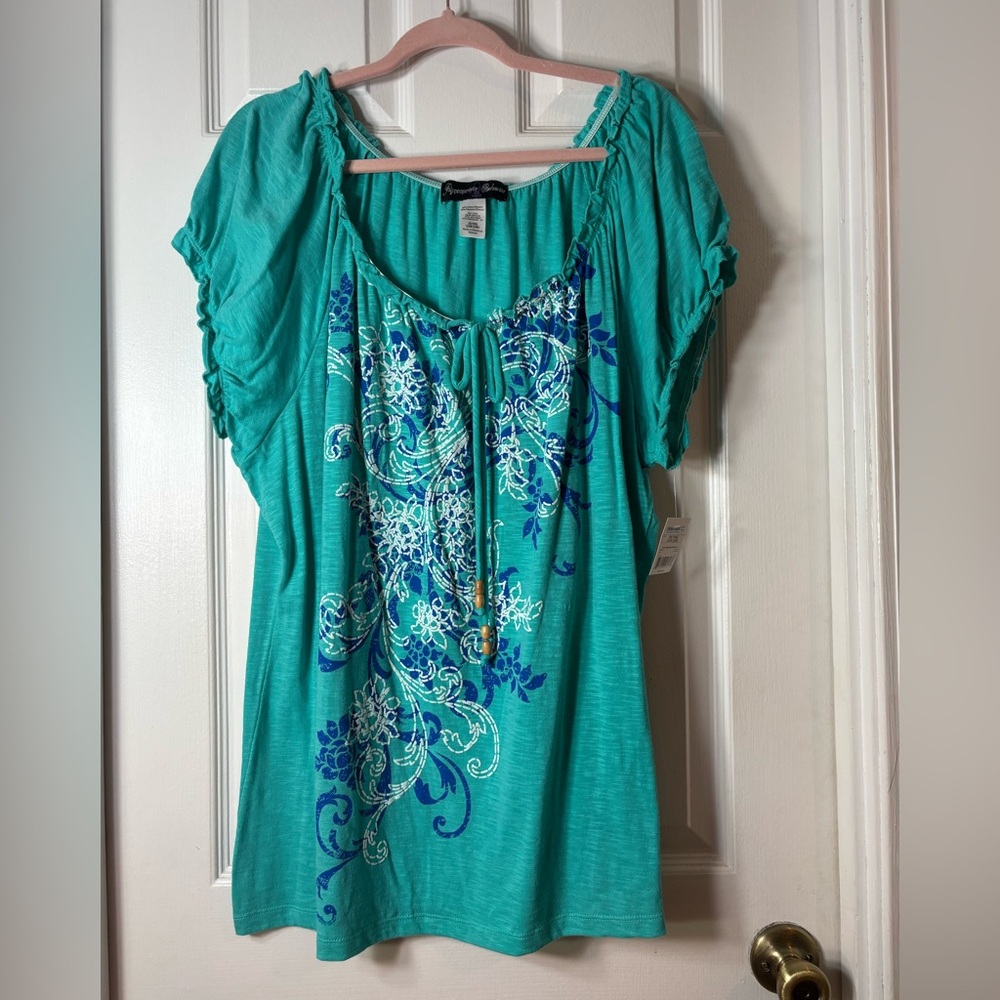 Feminine Short Sleeve Blouse